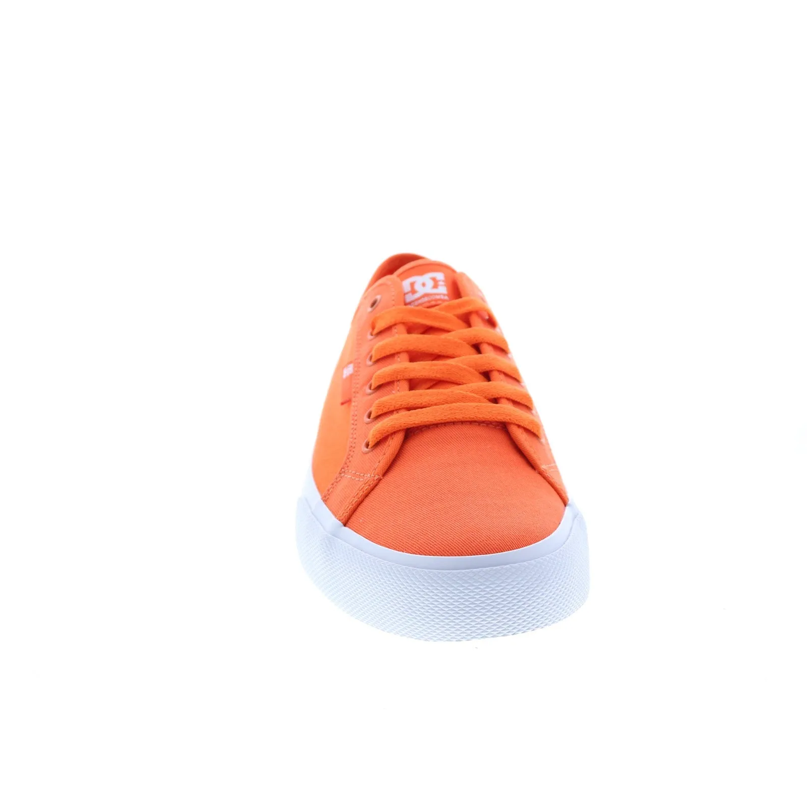 DC Men's Orange Canvas Skate Sneakers ADYS300678-HTO