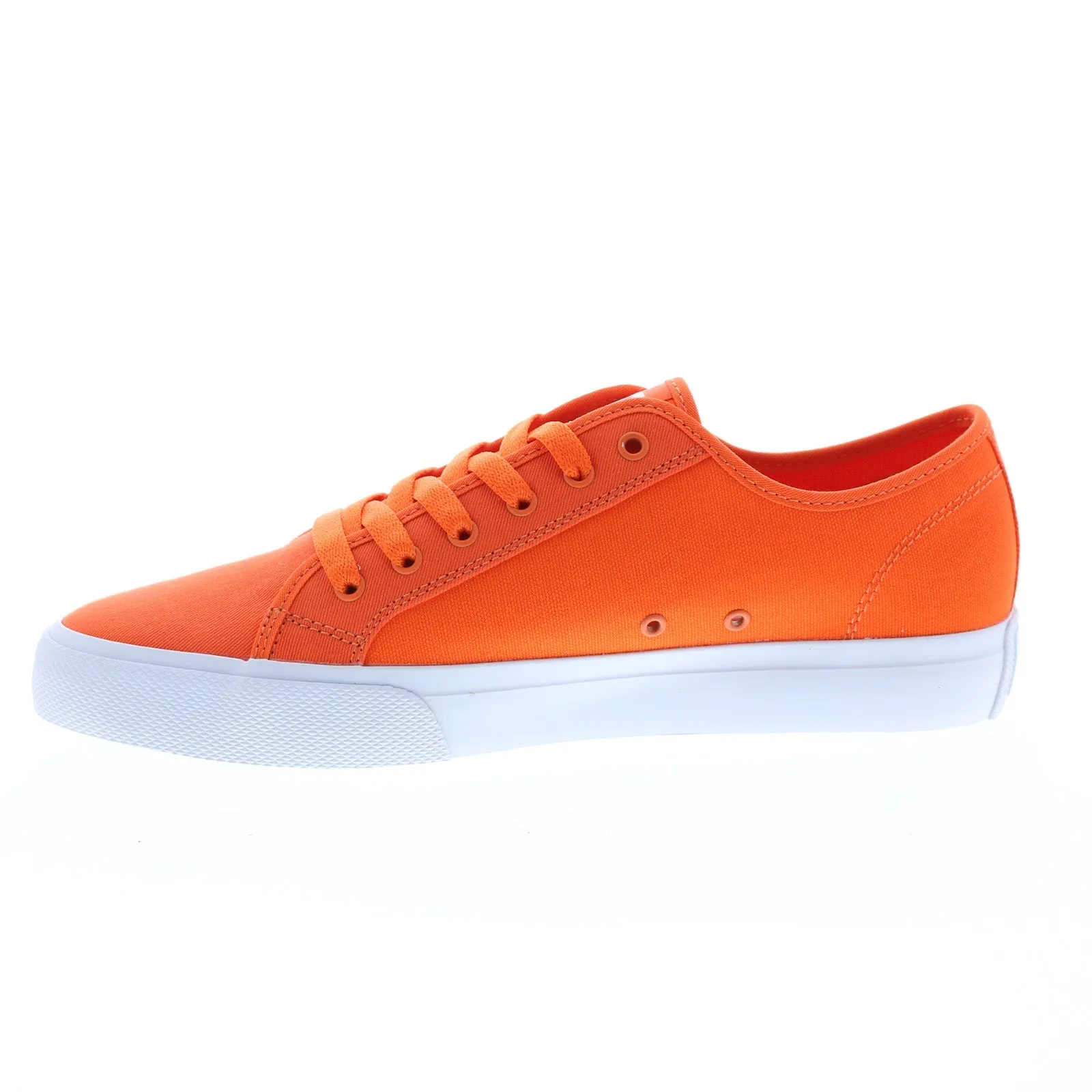 DC Men's Orange Canvas Skate Sneakers ADYS300678-HTO