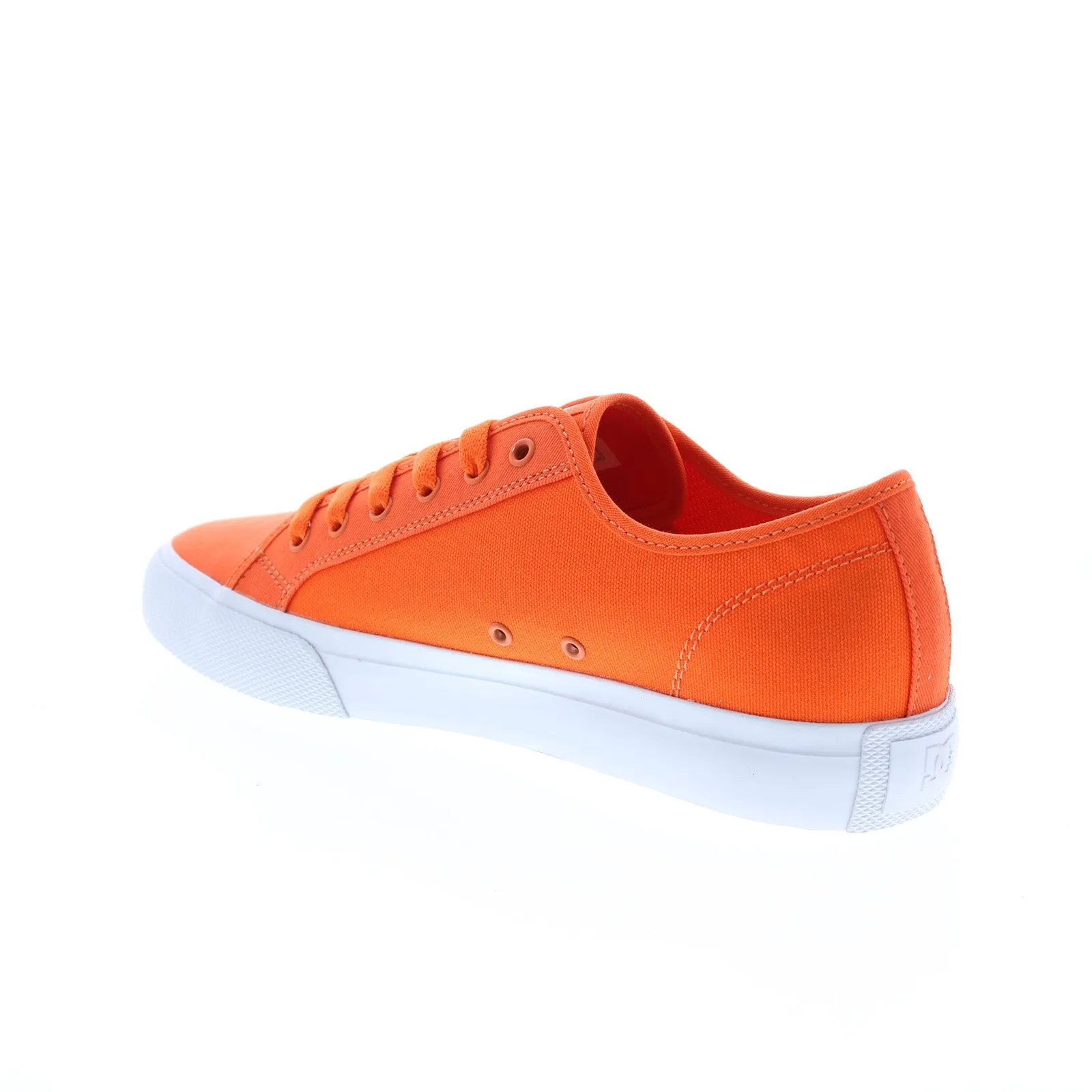 DC Men's Orange Canvas Skate Sneakers ADYS300678-HTO