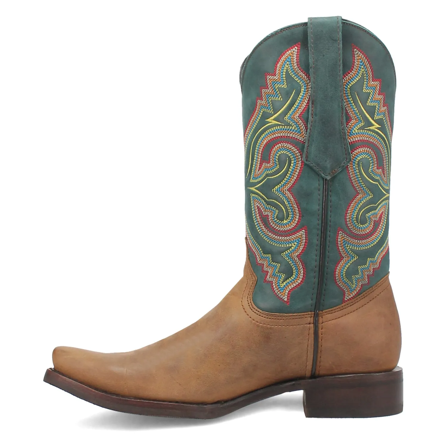 Tan Leather Cowboy Boots for Men - Dingo True Grit