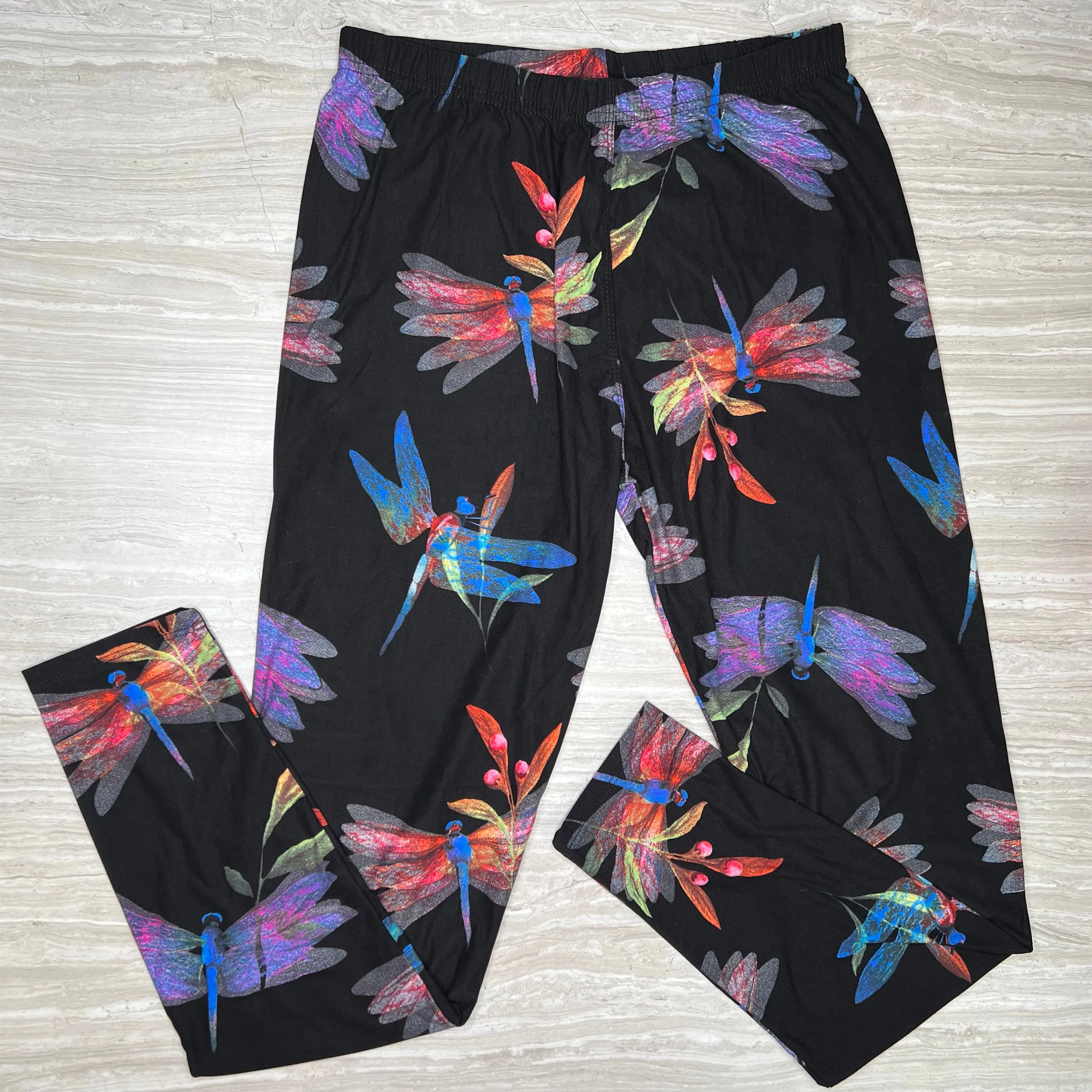 Dragonfly Pattern Leggings