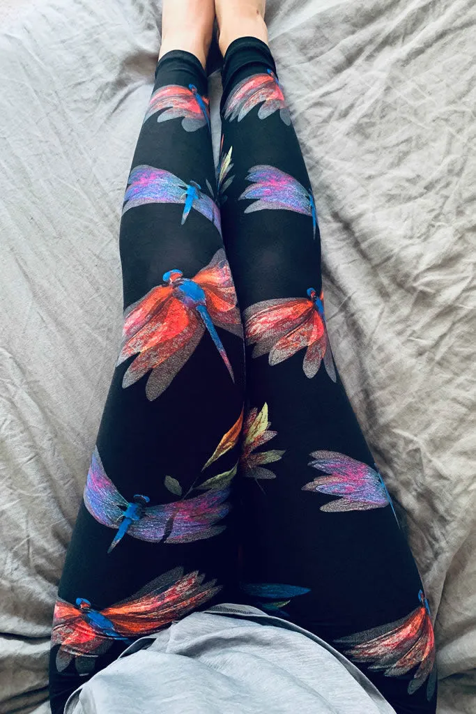 Dragonfly Pattern Leggings