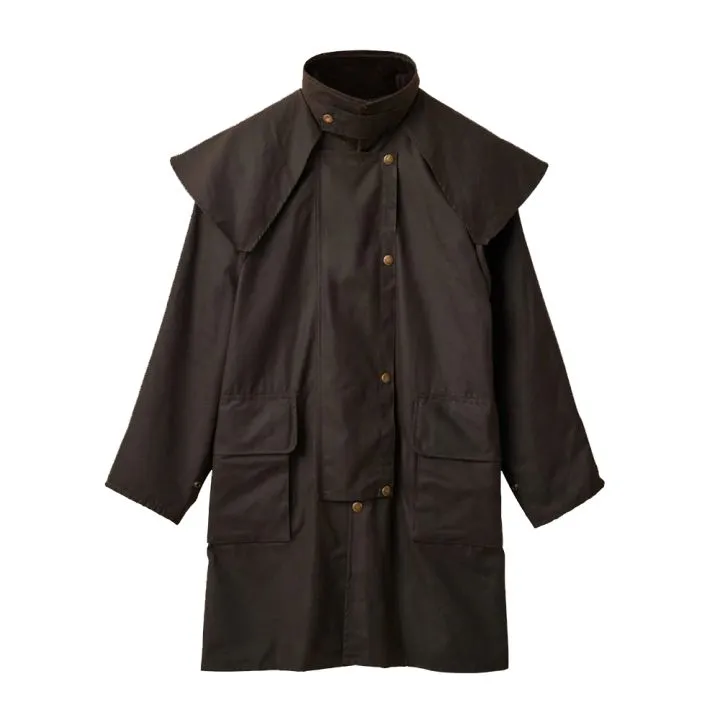 Brown Drizabone Ranger Short Coat Oilskin