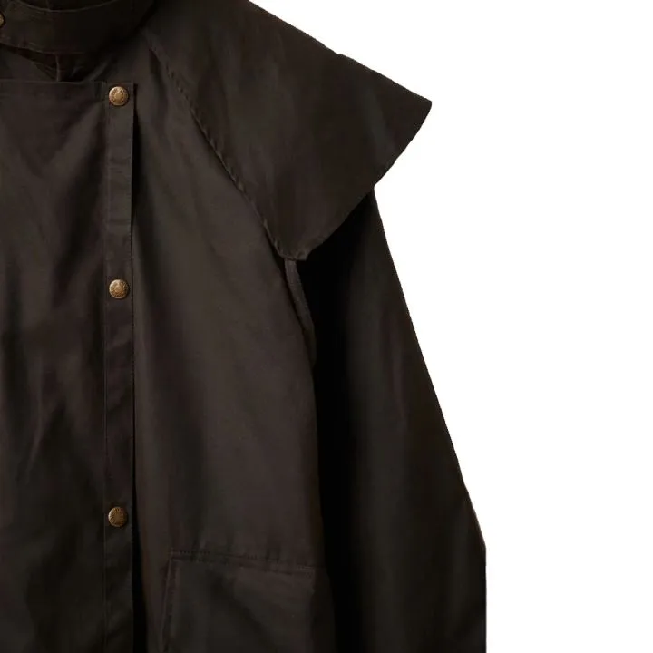 Brown Drizabone Ranger Short Coat Oilskin