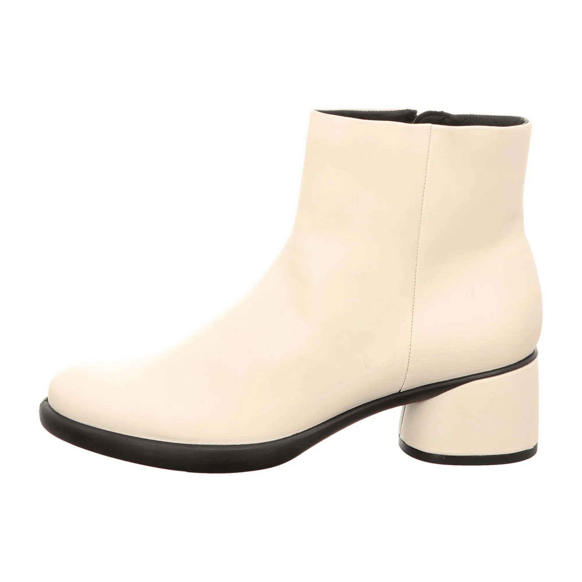 Ecco Cream White Ankle Boots - Model 222413: Elegant and Durable Women's Footwear