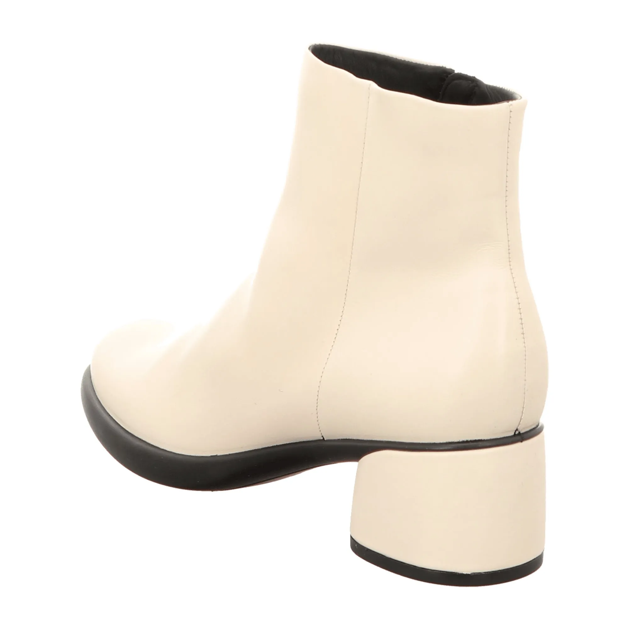 Ecco Cream White Ankle Boots - Model 222413: Elegant and Durable Women's Footwear