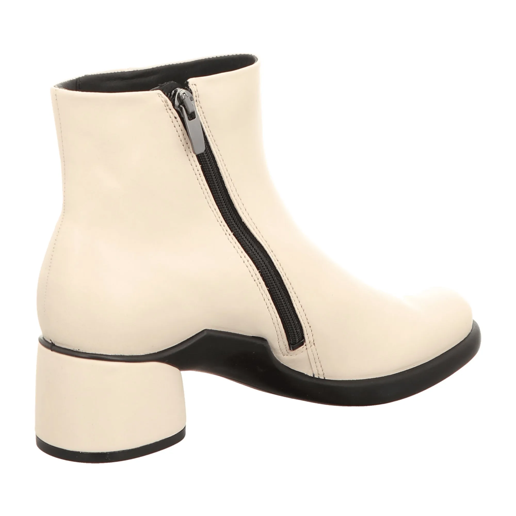 Ecco Cream White Ankle Boots - Model 222413: Elegant and Durable Women's Footwear