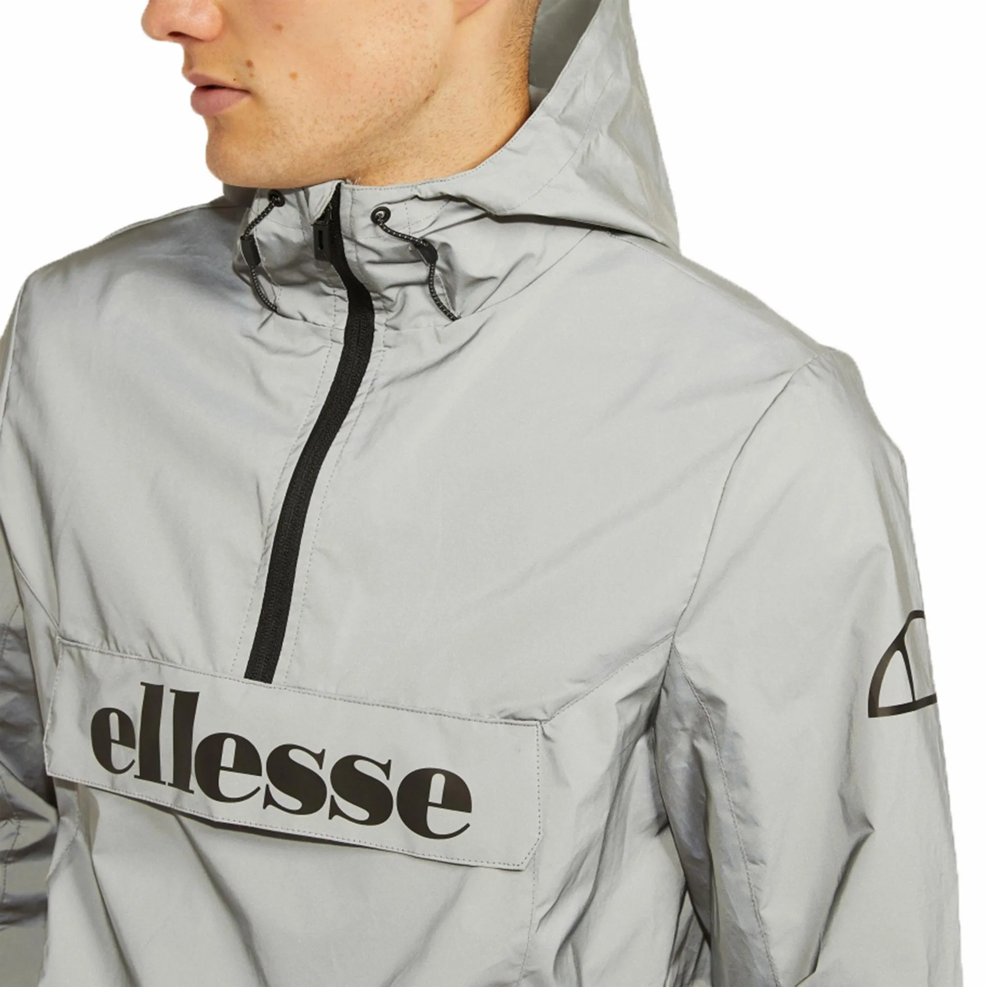 Ellesse Mens Reflective Hooded Cagoule Jacket