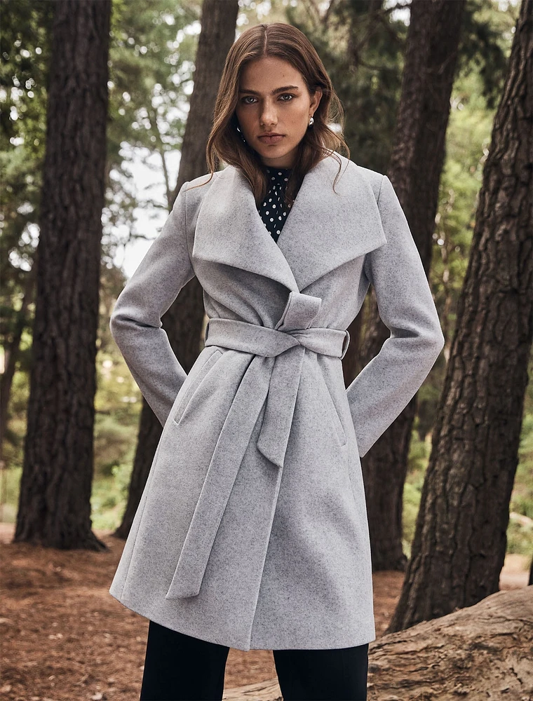 EverNew Shawl Collar Wrap Coat.