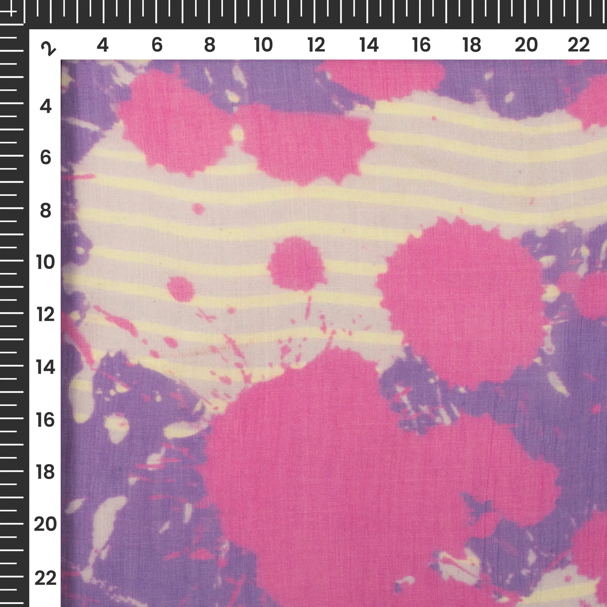 Exclusive Bemberg Chiffon Fabric with Tie Dye Digital Print