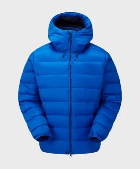 Fashionable Blue Puffer Jacket with Hood