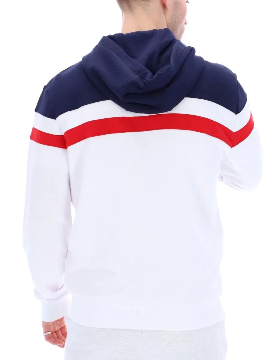 Fila White Navy Hooded Jacket Arlo