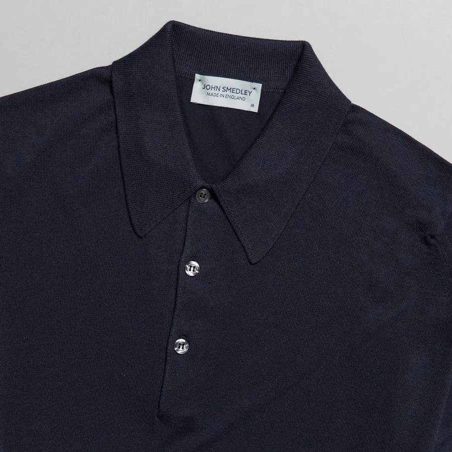 finchley polo navy cotton sea island