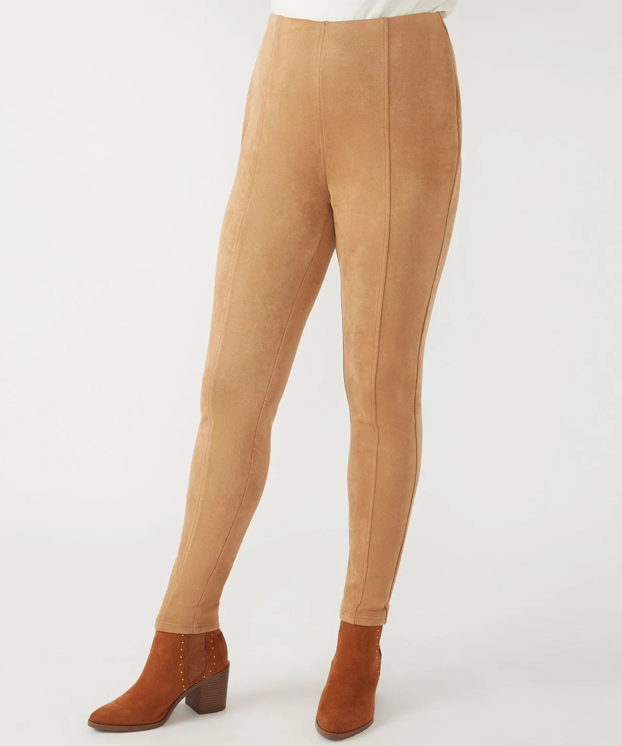 Tummy Control Suede Leggings