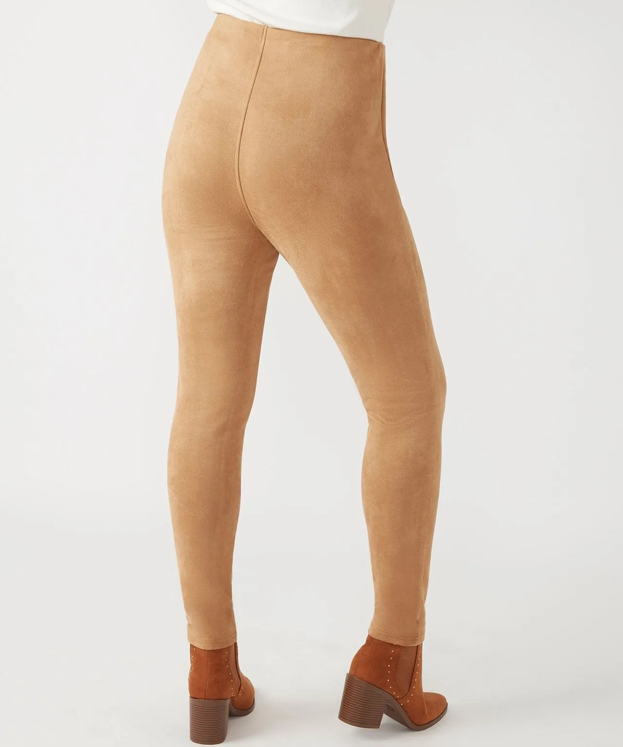 Tummy Control Suede Leggings