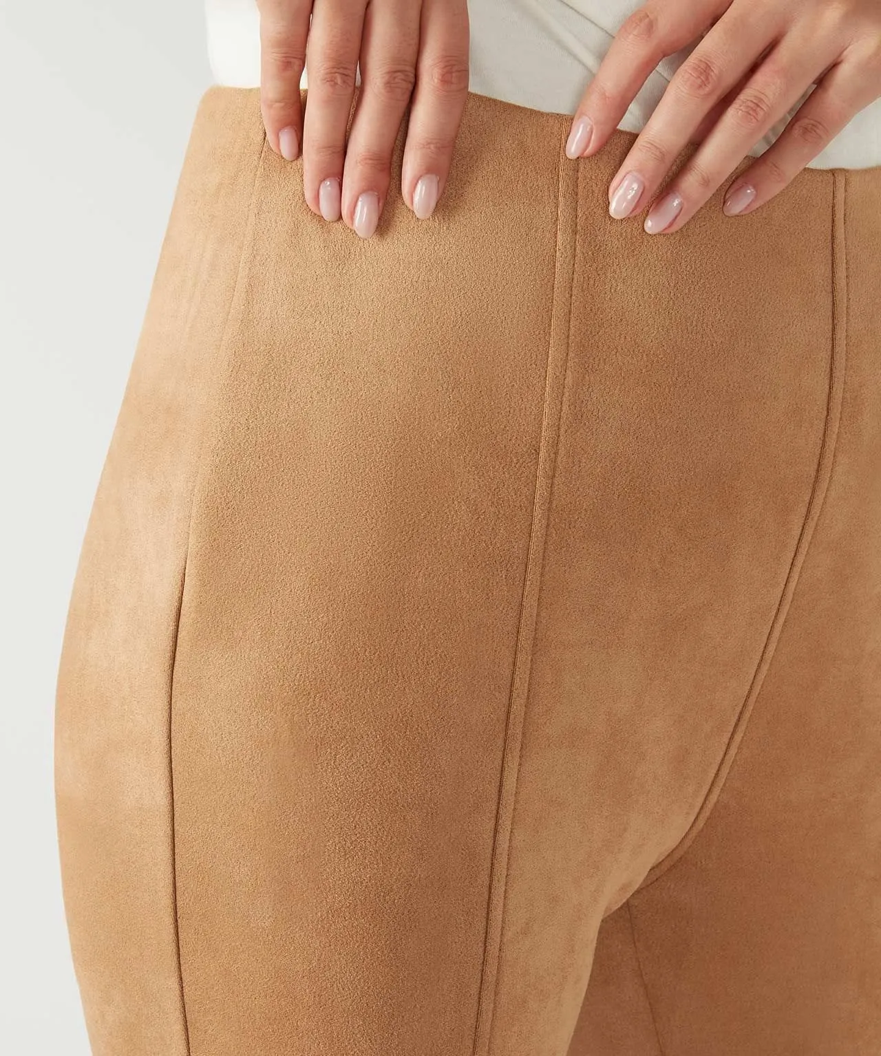 Tummy Control Suede Leggings