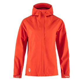 Flame Orange Fjallraven Women's High Coast Hydratic Trail Jacket