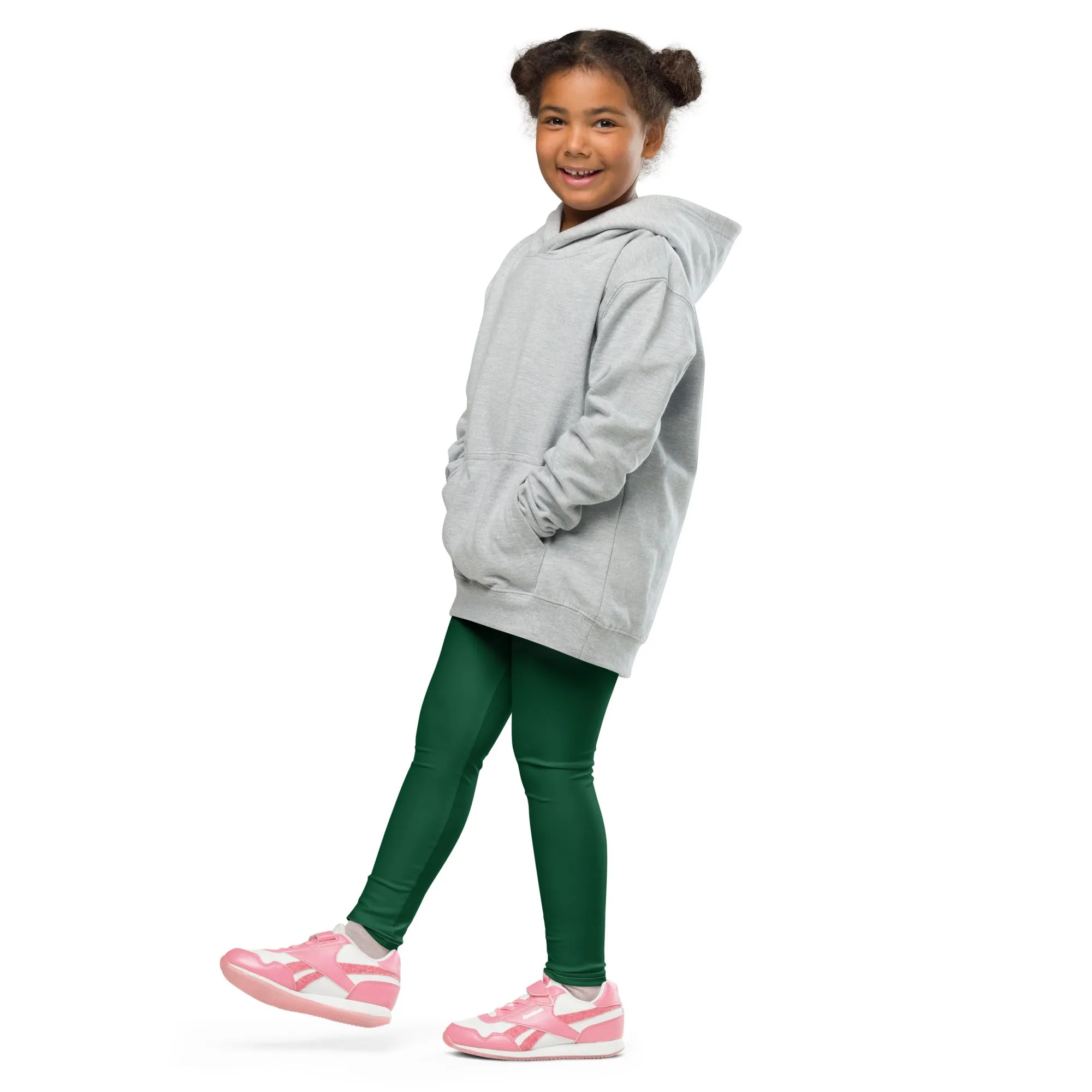 Girls' Active Leggings - Playful Sherwood Forest Style