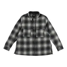 Gradient Wool Jacket Shirt for Women