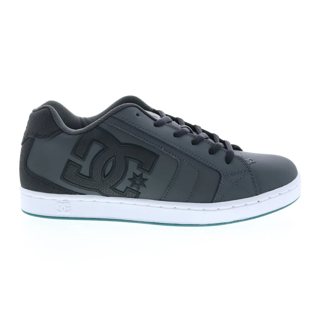 Gray Leather Skate Sneakers for Men - DC Net 302361-GW1