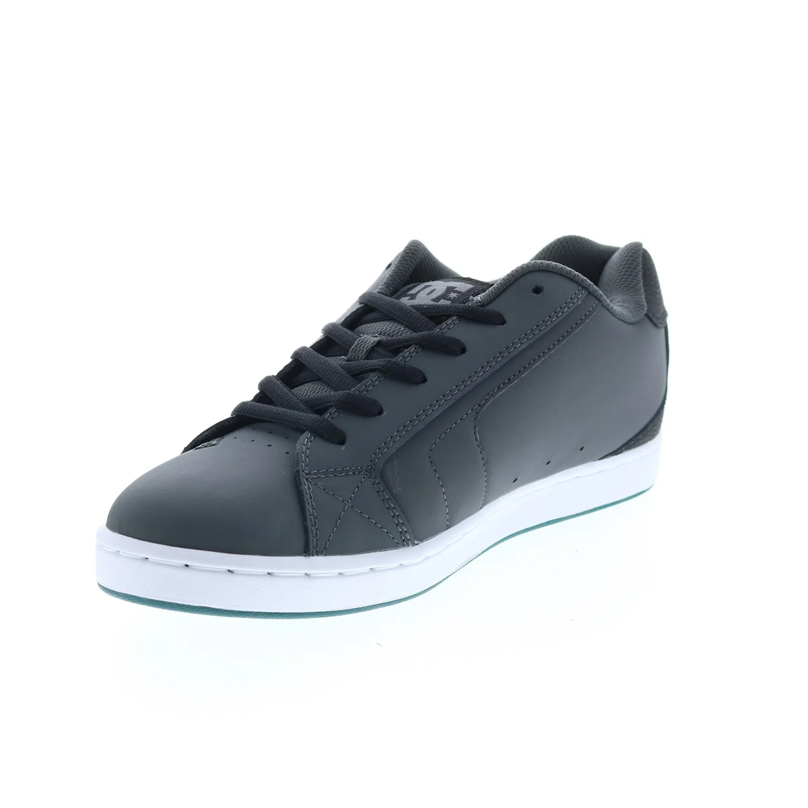 Gray Leather Skate Sneakers for Men - DC Net 302361-GW1