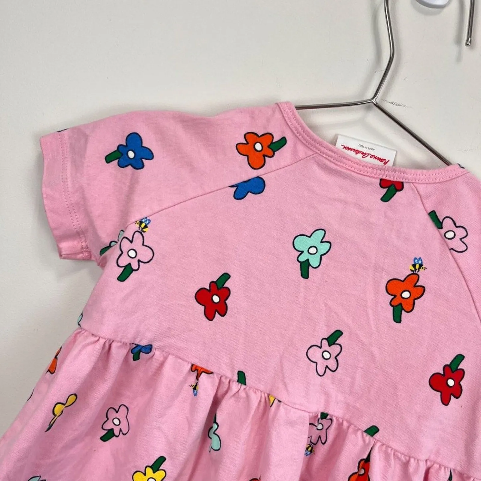 Girls Pink Peplum Flower Tee 110 cm (5T) by Hanna Andersson