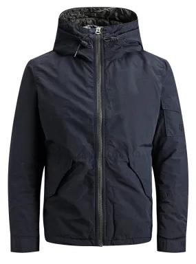 Jack & Jones Dark Navy Pranker Hooded Jacket