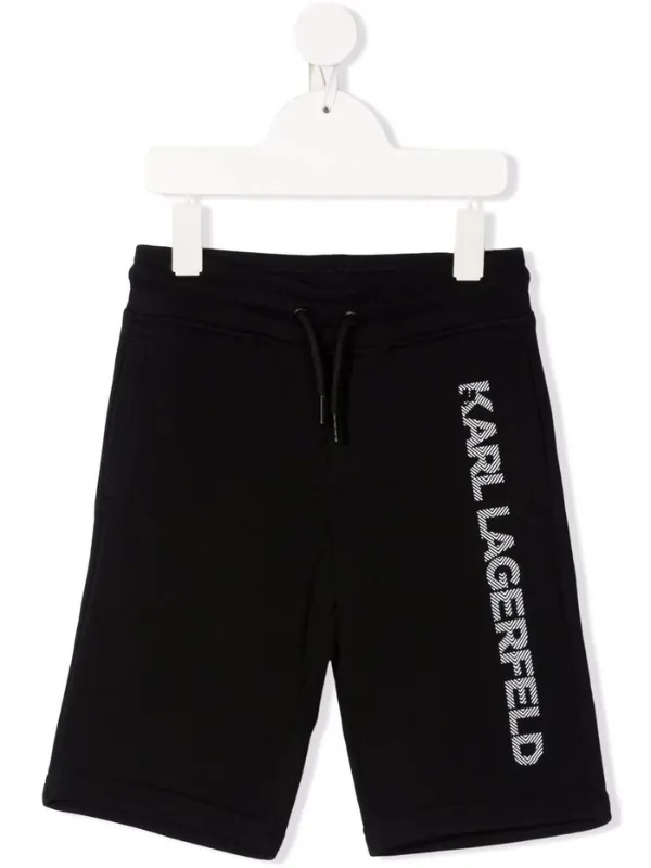 Karl Lagerfeld Black Logo Shorts