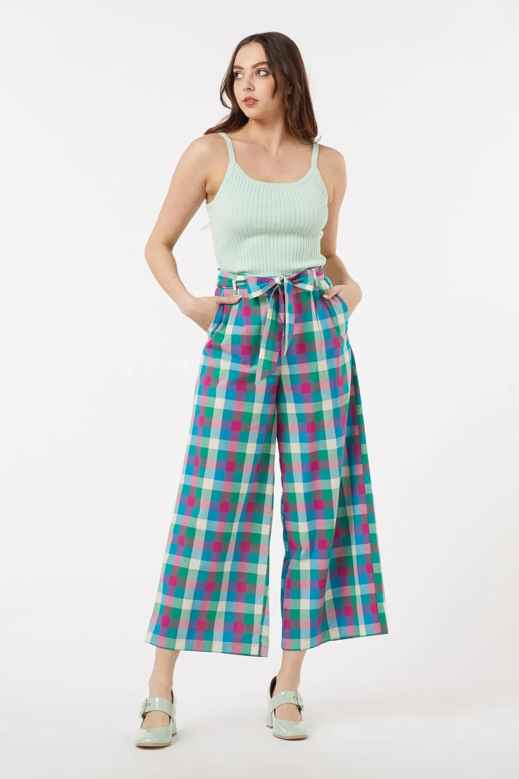 Karla Checkered Pants