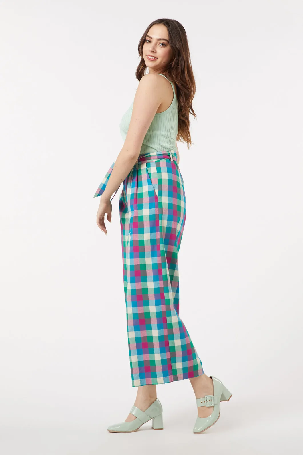 Karla Checkered Pants