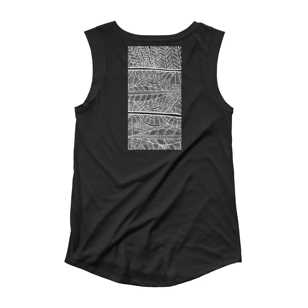 Ladies Cap Sleeve T-Shirt Rain Over Barton Springs