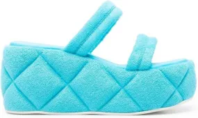 Blue Le Silla platform sandals quilted-effect