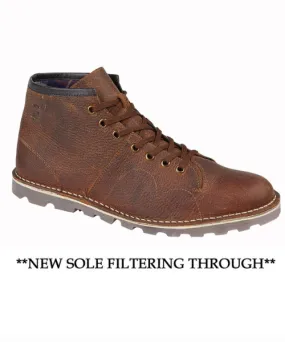 Leather Monkey Boots - Grafters Brown - Bennevis Clothing.