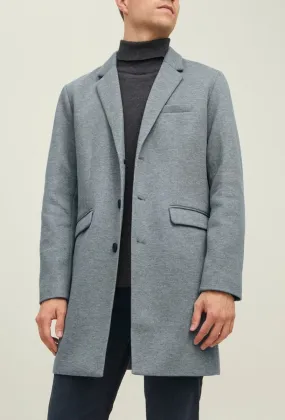 Light Grey Long Coat Jacket by Jack & Jones