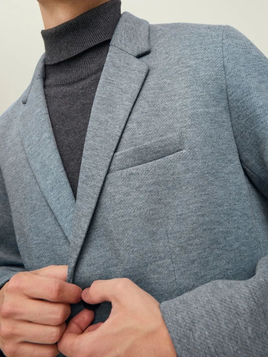 Light Grey Long Coat Jacket by Jack & Jones