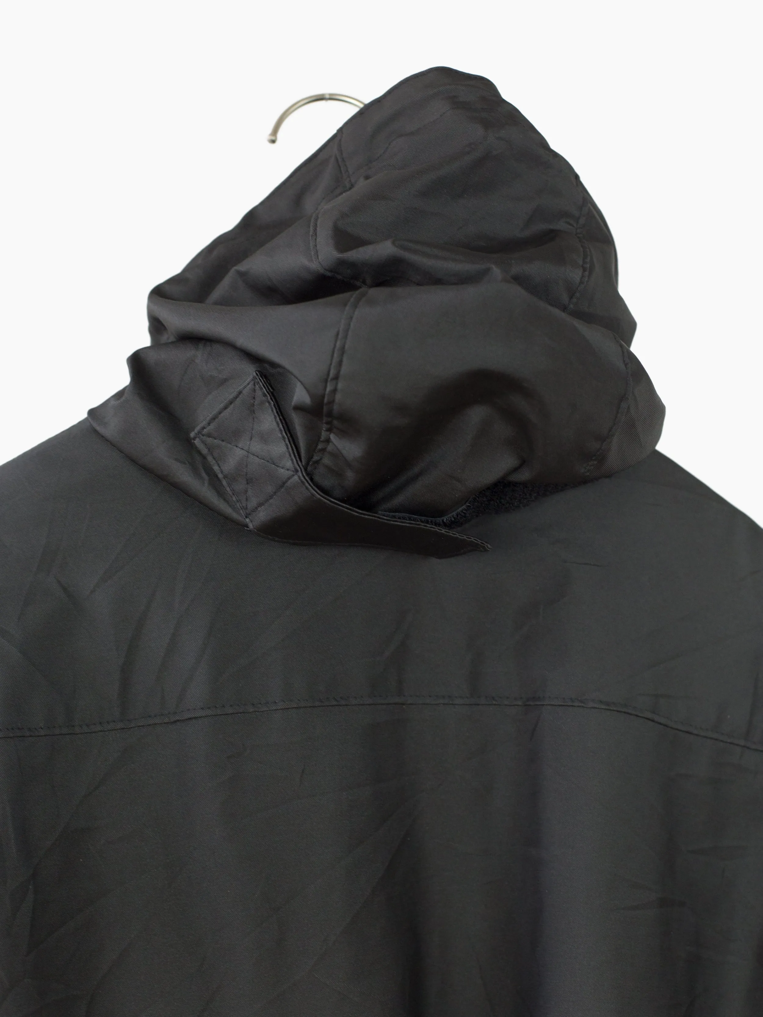 Massimo Osti 00s Rubberized Black Parka Production