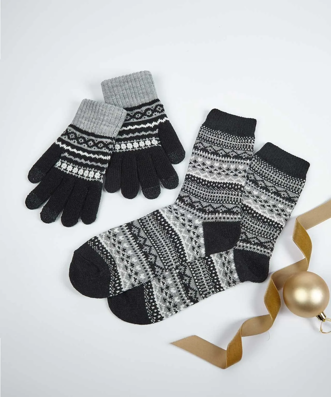 Mens Gloves and Socks Gift Box Set