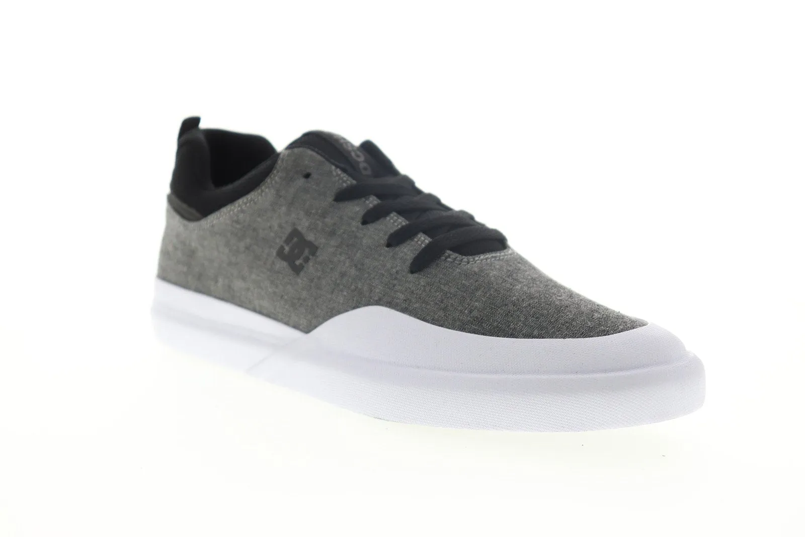 Mens Gray Canvas Skate Inspired Sneakers Shoes - DC Infinite ADYS100522