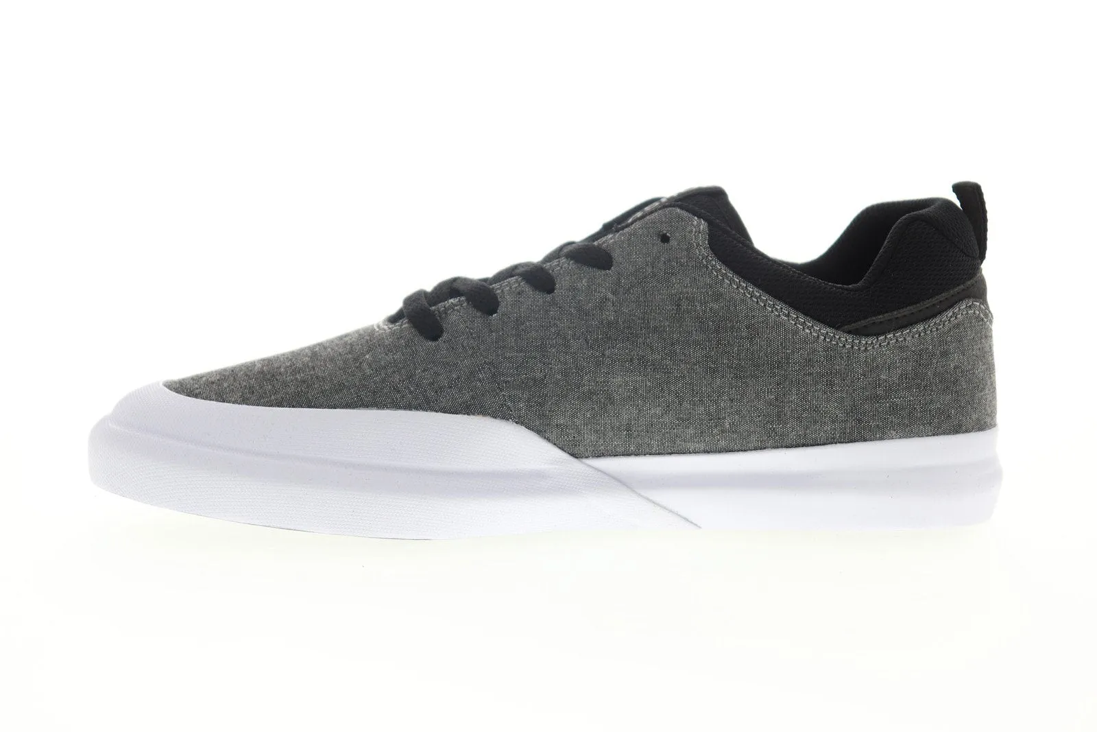 Mens Gray Canvas Skate Inspired Sneakers Shoes - DC Infinite ADYS100522