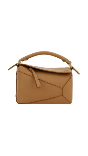 Toffee Mini Puzzle Bag in Soft Grained Calfskin