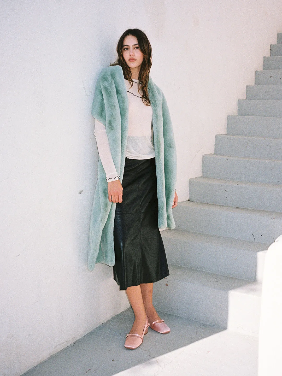 Mint Oversized Scarf - Olivia