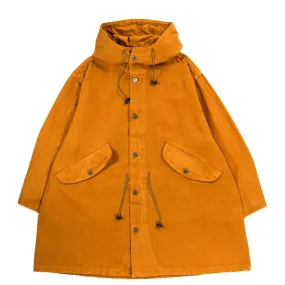 Monitaly Czech Coat Mustard Yellow Cotton Ripstop Coat