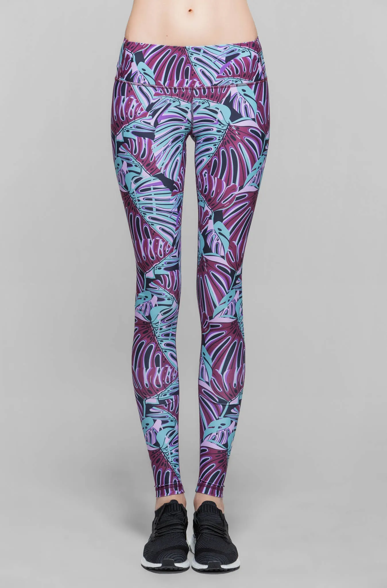 Monstera Leaf Print Leggings