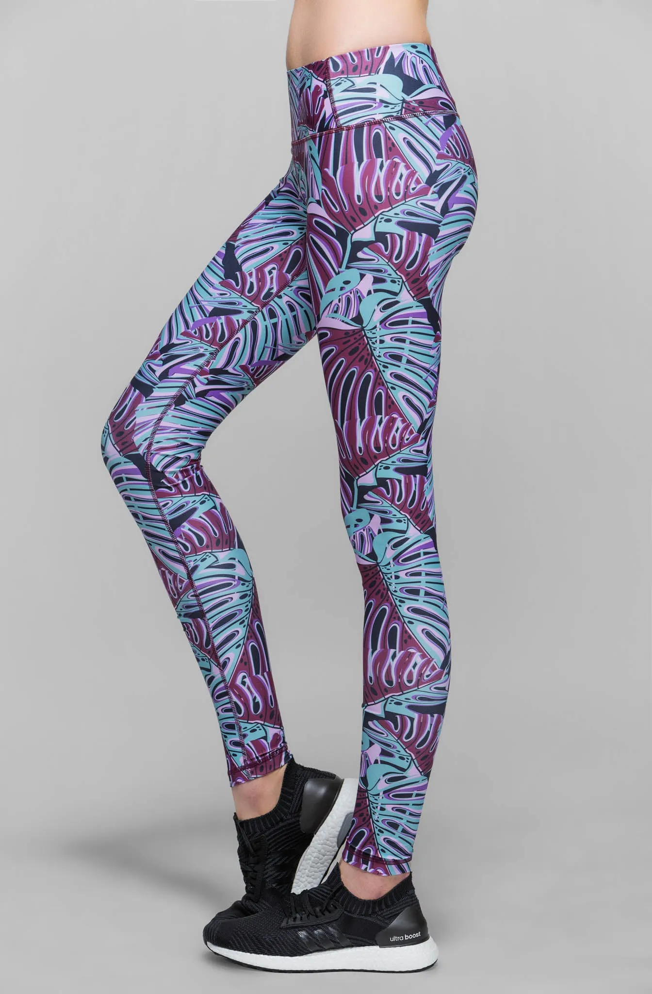 Monstera Leaf Print Leggings