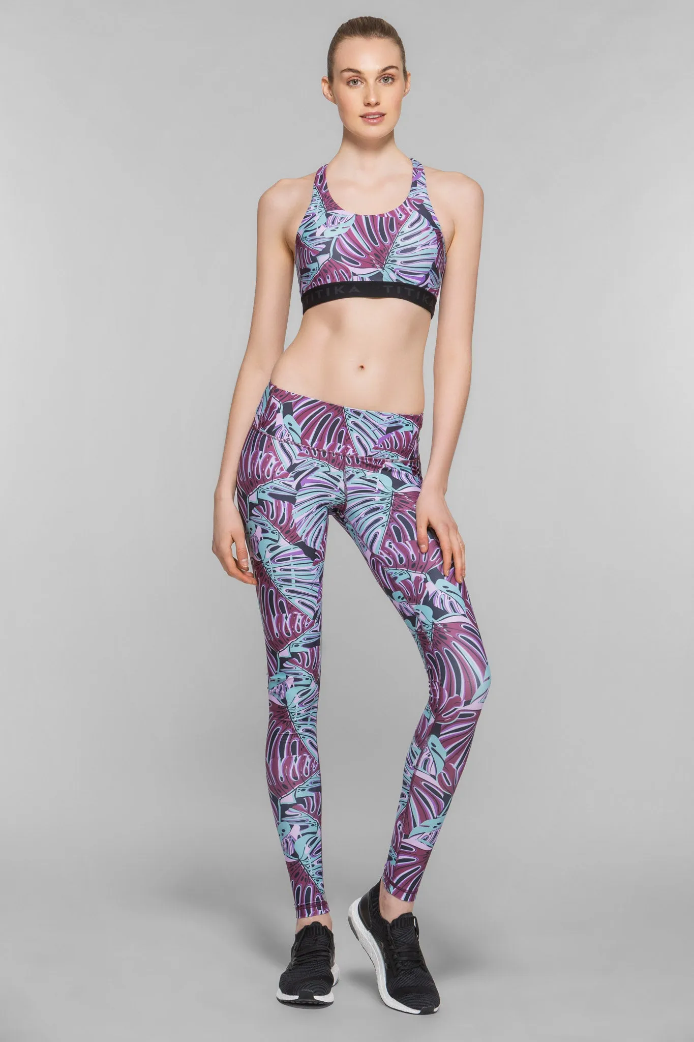 Monstera Leaf Print Leggings