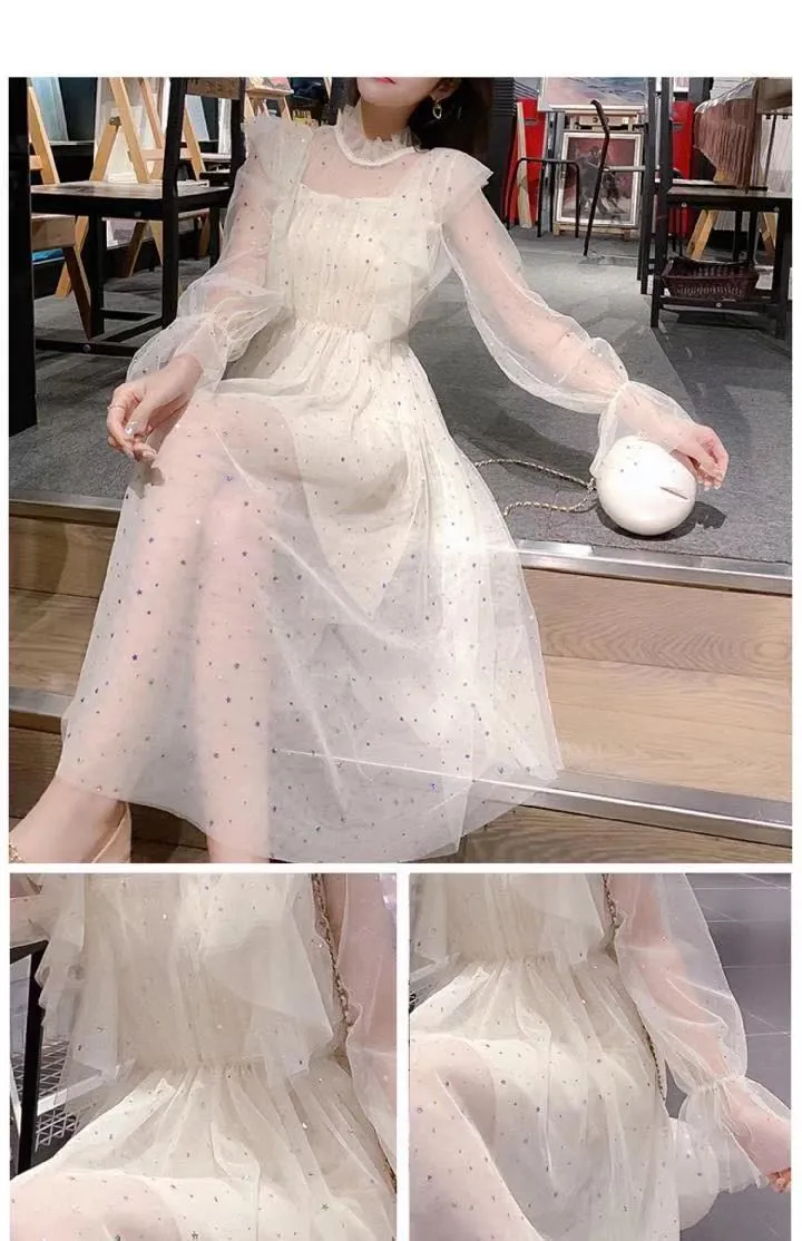 Morning Star Embellished Tulle Fairy Kawaii Princess Dress