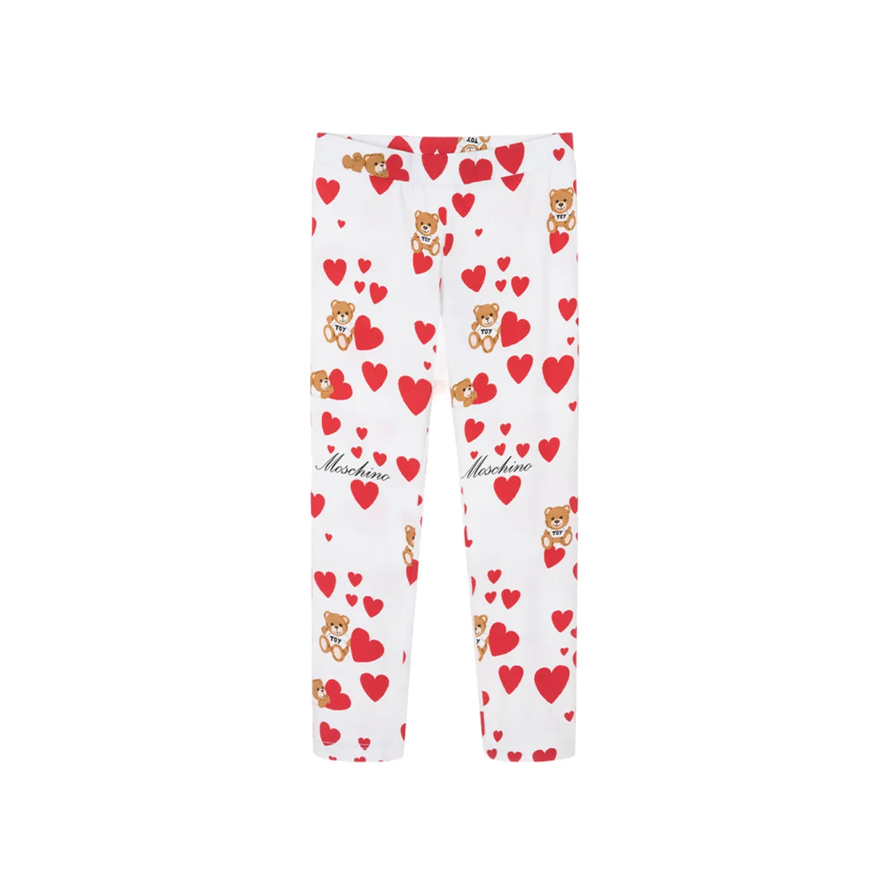 Moschino Heart Bear Logo Print Girls Leggings