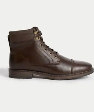 M&S Collection Mens Military Boots