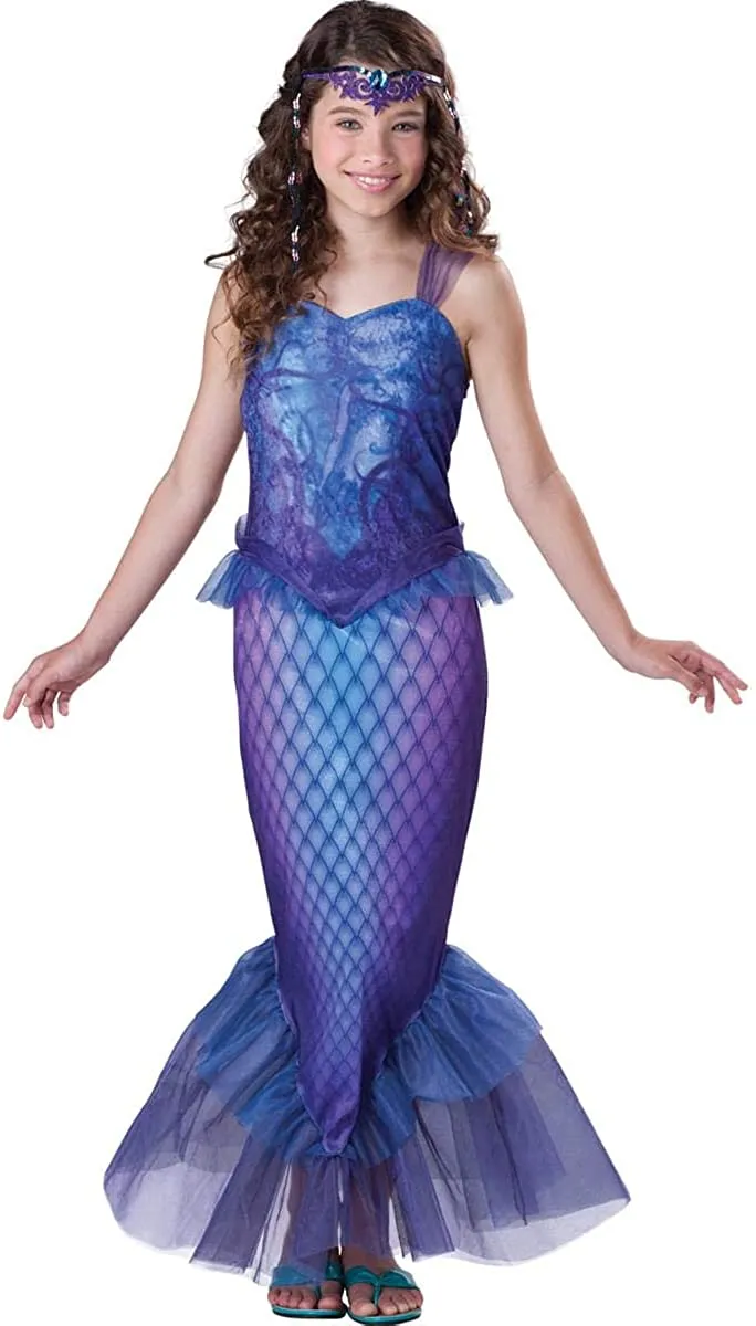 Blue-Purple Children's Mermaid Costume Size 12-14