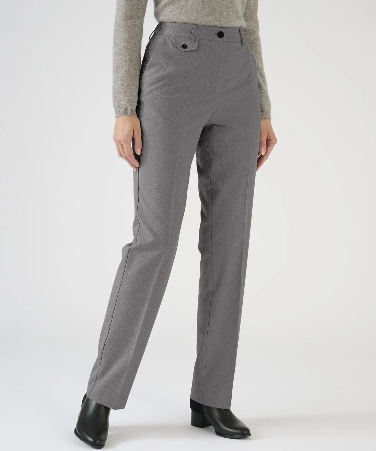 Trousers with Pocket Detail and Narrow Legs